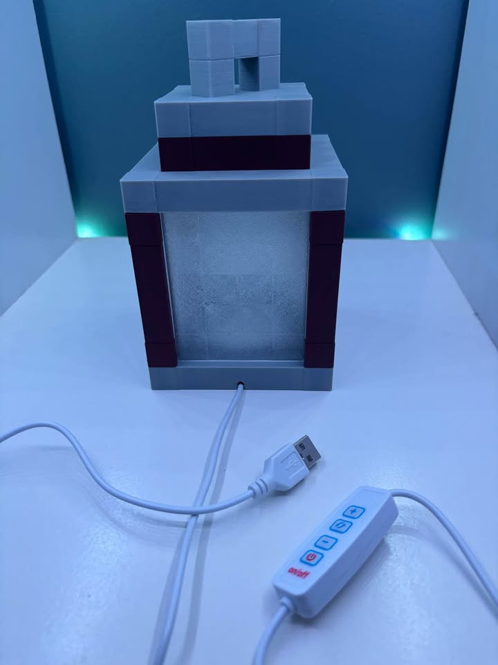 Minecraft lantern desk lamp