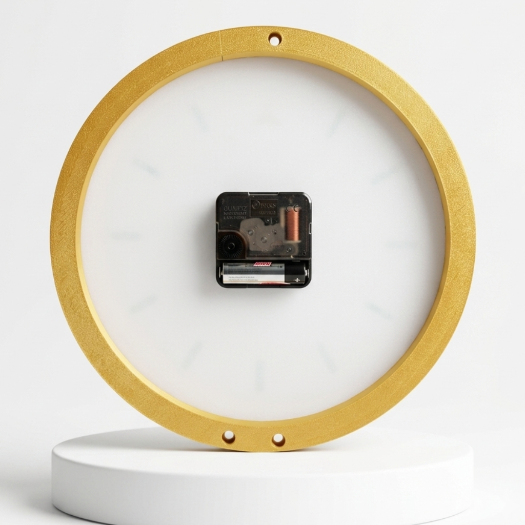Green & Gold Tennis Wall Clock