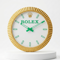 Green & Gold Tennis Wall Clock
