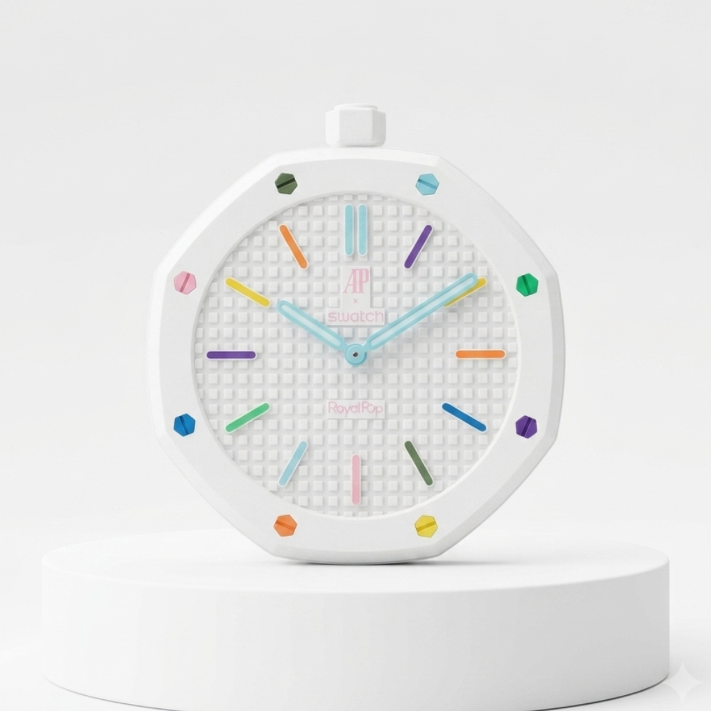 Huit Blanc Royal Wall Clock